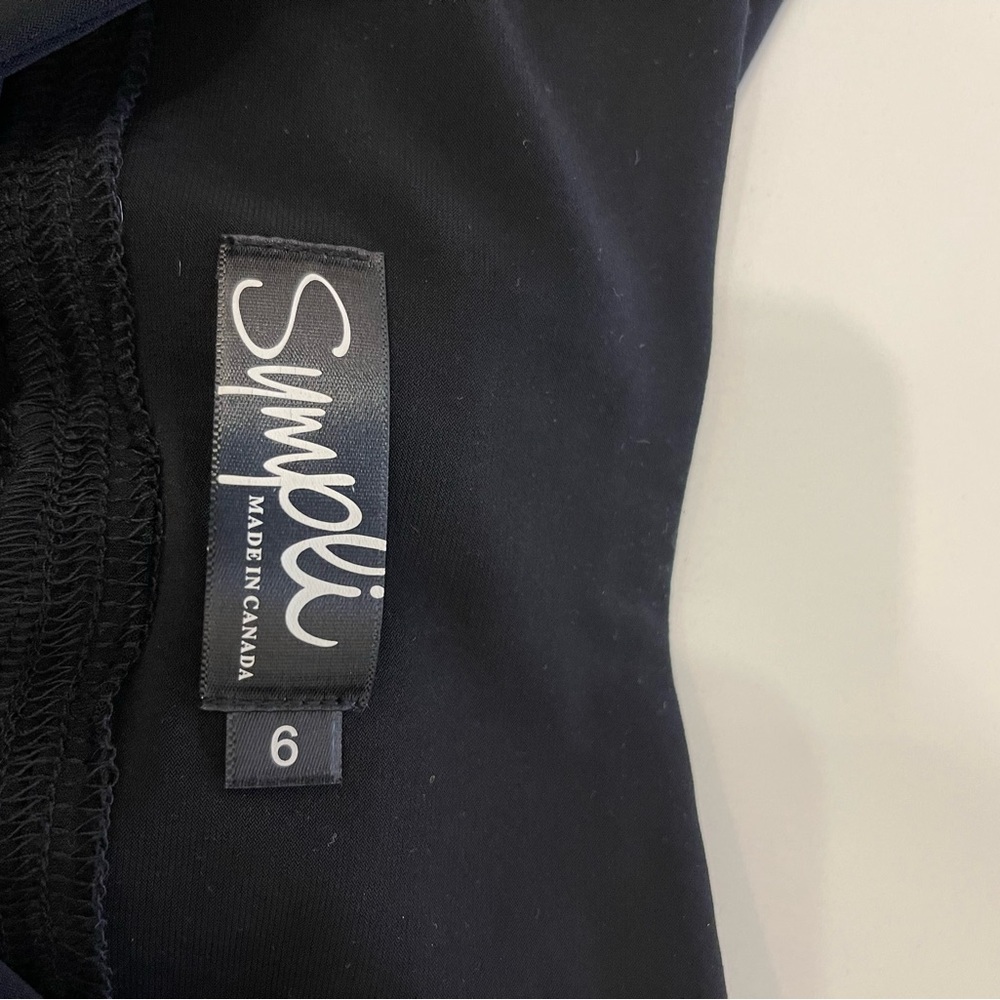 Sympli black jersey knit gaucho pants size 6 - Picture 6 of 10